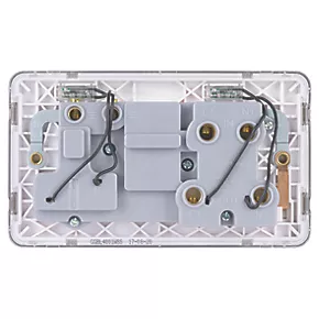 Schneider Electric Lisse Deco 45A 2-Gang DP Cooker Switch & 13A DP Switched Socket Brushed Stainless Steel with LED with White Inserts 6 Schneider Electric Lisse Deco 45A 2-Gang DP Cooker Switch & 13A DP Switched Socket Brushed Stainless Steel with LED with White Inserts - Image 4