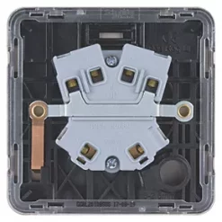 Schneider Electric Lisse Deco 20AX 1-Gang DP Control Switch Brushed Stainless Steel with Black Inserts -Steel Switches Sales 241FF A3