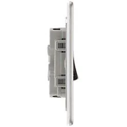 LAP 20A 16AX 2-Gang 2-Way Light Switch Brushed Stainless Steel -Steel Switches Sales 258KJ A2