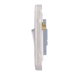 Schneider Electric Lisse Deco 10AX 2-Gang 2-Way Light Switch Brushed Stainless Steel with White Inserts -Steel Switches Sales 351FF A2
