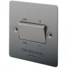 LAP 10A 1-Gang 3-Pole Fan Isolator Switch Brushed Stainless Steel -Steel Switches Sales 37411 P