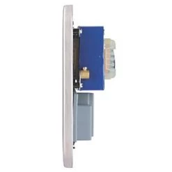 Schneider Electric Lisse Deco 2-Gang Dual Voltage Shaver Socket 115 / 230V Brushed Stainless Steel with Black Inserts 8 Schneider Electric Lisse Deco 2-Gang Dual Voltage Shaver Socket 115 / 230V Brushed Stainless Steel with Black Inserts -Steel Switches Sales 389FF A2