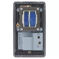 Schneider Electric Lisse Deco 2-Gang Dual Voltage Shaver Socket 115 / 230V Brushed Stainless Steel with Black Inserts 9 Schneider Electric Lisse Deco 2-Gang Dual Voltage Shaver Socket 115 / 230V Brushed Stainless Steel with Black Inserts -Steel Switches Sales 389FF A3