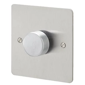 MK Edge 1-Gang 2-Way Dimmer Switch Brushed Stainless Steel 3 MK Edge 1-Gang 2-Way Dimmer Switch Brushed Stainless Steel