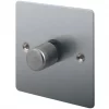 LAP 1-Gang 2-Way LED Dimmer Switch Brushed Stainless Steel -Steel Switches Sales 45181 P