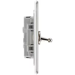 LAP 20A 16AX 2-Gang 2-Way Toggle Switch Brushed Stainless Steel -Steel Switches Sales 501KJ A2