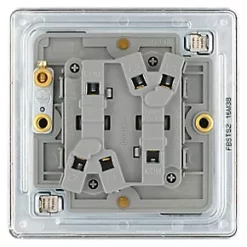 LAP 20A 16AX 2-Gang 2-Way Toggle Switch Brushed Stainless Steel -Steel Switches Sales 501KJ A3