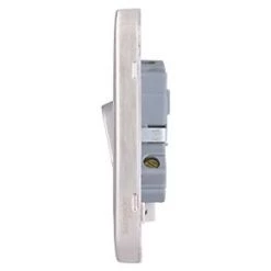 Schneider Electric Lisse Deco 20AX 1-Gang DP Control Switch Brushed Stainless Steel with White Inserts -Steel Switches Sales 573FF A2