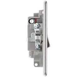 LAP 13A Switched Fused Spur with LED Brushed Stainless Steel -Steel Switches Sales 593KJ A2