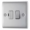 British General Nexus Metal 13A Switched Fused Spur Brushed Steel