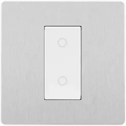 British General Evolve 1-Gang 2-Way LED Single Secondary Trailing Edge Touch Dimmer Switch Brushed Steel with White Inserts 10 British General Evolve 1-Gang 2-Way LED Single Secondary Trailing Edge Touch Dimmer Switch Brushed Steel with White Inserts -Steel Switches Sales 660PY A2