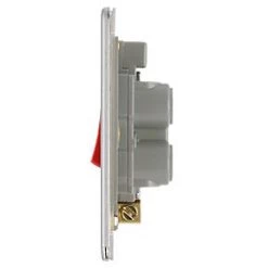 LAP 45A 1-Gang DP Cooker Switch Brushed Stainless Steel with LED -Steel Switches Sales 671KJ A2