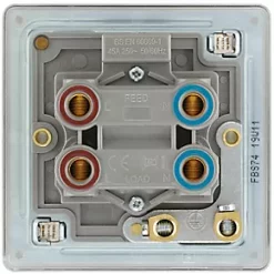 LAP 45A 1-Gang DP Cooker Switch Brushed Stainless Steel with LED -Steel Switches Sales 671KJ A3