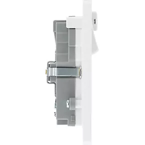 British General Evolve 13A 2-Gang SP Switched Double Socket With WiFi Extender + 2.1A 1-Outlet Type A USB Charger Brushed Steel with White Inserts 8 British General Evolve 13A 2-Gang SP Switched Double Socket With WiFi Extender + 2.1A 1-Outlet Type A USB Charger Brushed Steel with White Inserts - Image 6