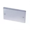 LAP 2-Gang Blanking Plate Brushed Stainless Steel -Steel Switches Sales 84265 P