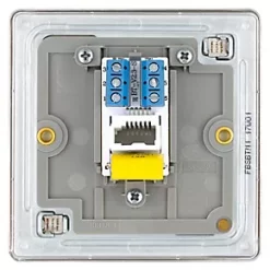 LAP Master Telephone Socket Brushed Stainless Steel -Steel Switches Sales 892KJ A3