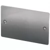 LAP 2-Gang Blanking Plate Brushed Stainless Steel -Steel Switches Sales 89996 P