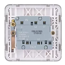 Schneider Electric Lisse Deco 10A 1-Gang 3-Pole Fan Isolator Switch Brushed Stainless Steel with White Inserts 9 Schneider Electric Lisse Deco 10A 1-Gang 3-Pole Fan Isolator Switch Brushed Stainless Steel with White Inserts -Steel Switches Sales 951FF A3