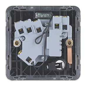 Schneider Electric Lisse Deco 13A Switched Fused Spur Brushed Stainless Steel with Black Inserts 6 Schneider Electric Lisse Deco 13A Switched Fused Spur Brushed Stainless Steel with Black Inserts - Image 4