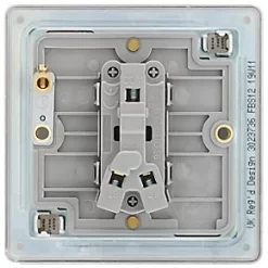 LAP 20A 16AX 1-Gang 2-Way Light Switch Brushed Stainless Steel -Steel Switches Sales 997KJ A3